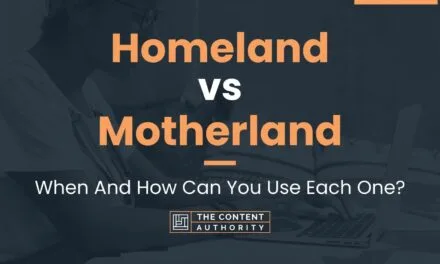 Homeland & Motherland: Meaning, Identity